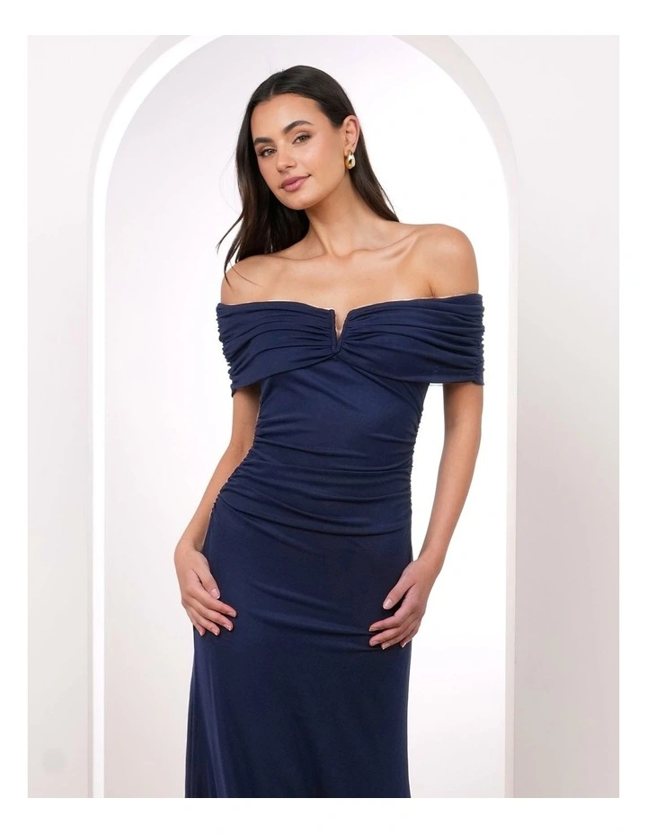 Xyla Off Shoulder Mesh Gown image 4