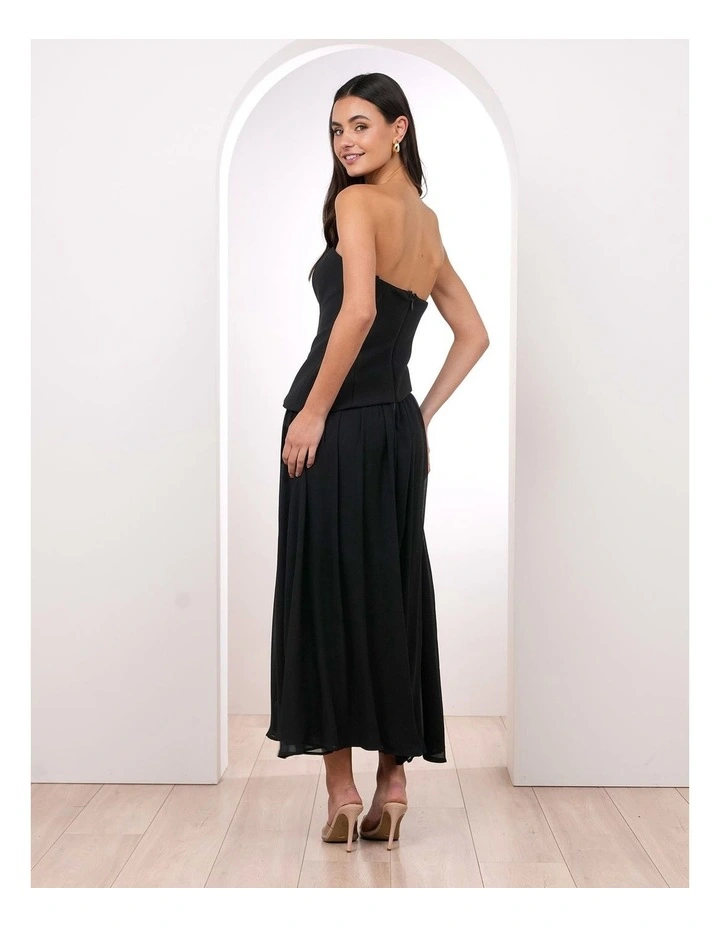Meya Corset Scarf Maxi Dress image 2