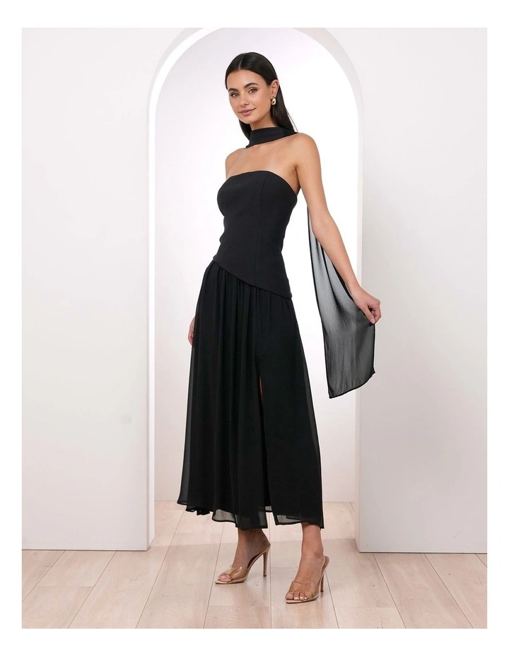 Meya Corset Scarf Maxi Dress image 3