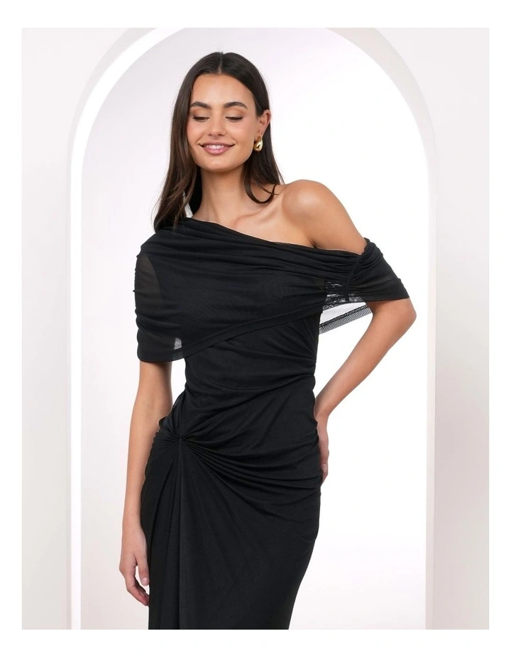 Uma Ruching Shoulder Gown image 5