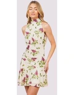 Honey Tie Neck Mesh Mini