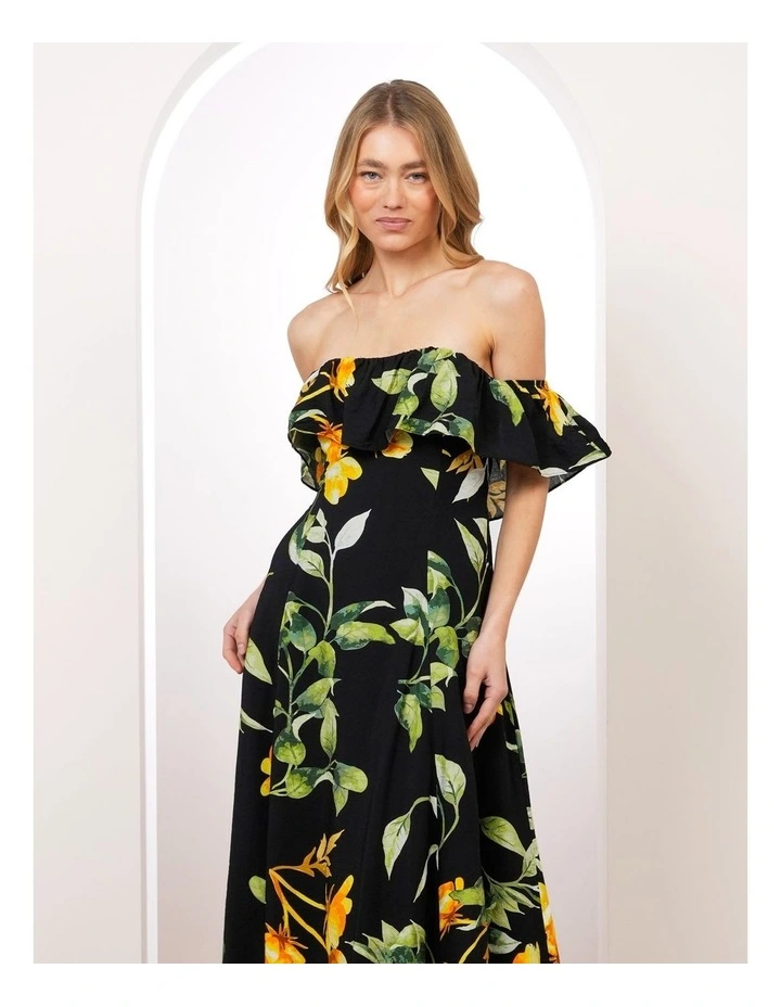 Hugo Off Shoulder Maxi Dress image 4