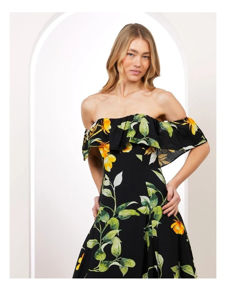 Hugo Off Shoulder Maxi Dress image 5