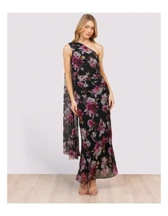 Stella One Shoulder Scarf Gown