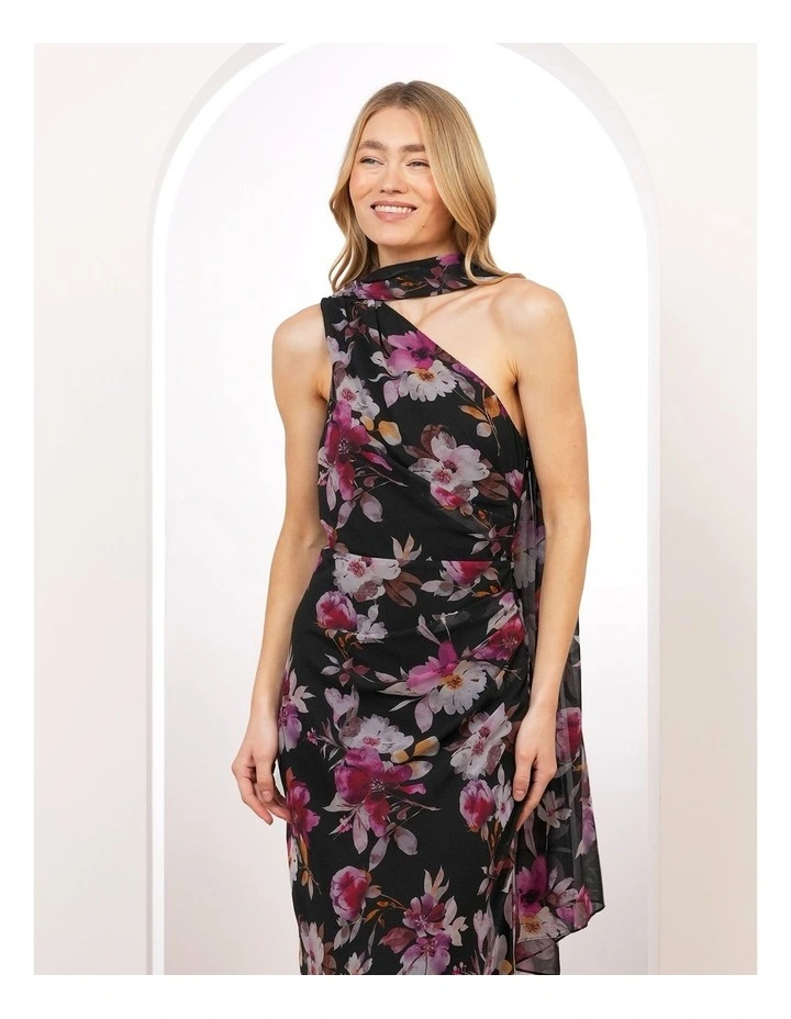 Stella One Shoulder Scarf Gown image 4