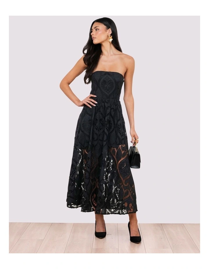 Tian Strapless Midi Dress image 1