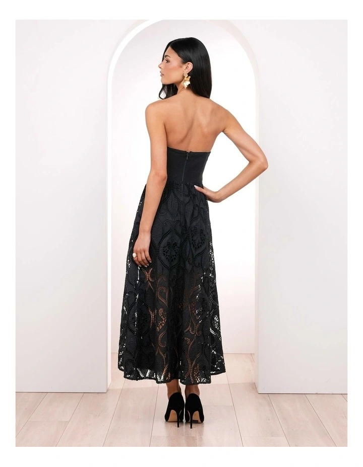 Tian Strapless Midi Dress image 2