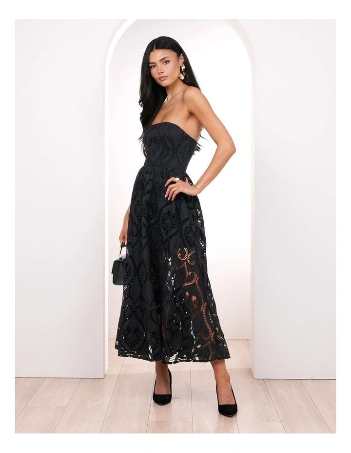 Tian Strapless Midi Dress image 3