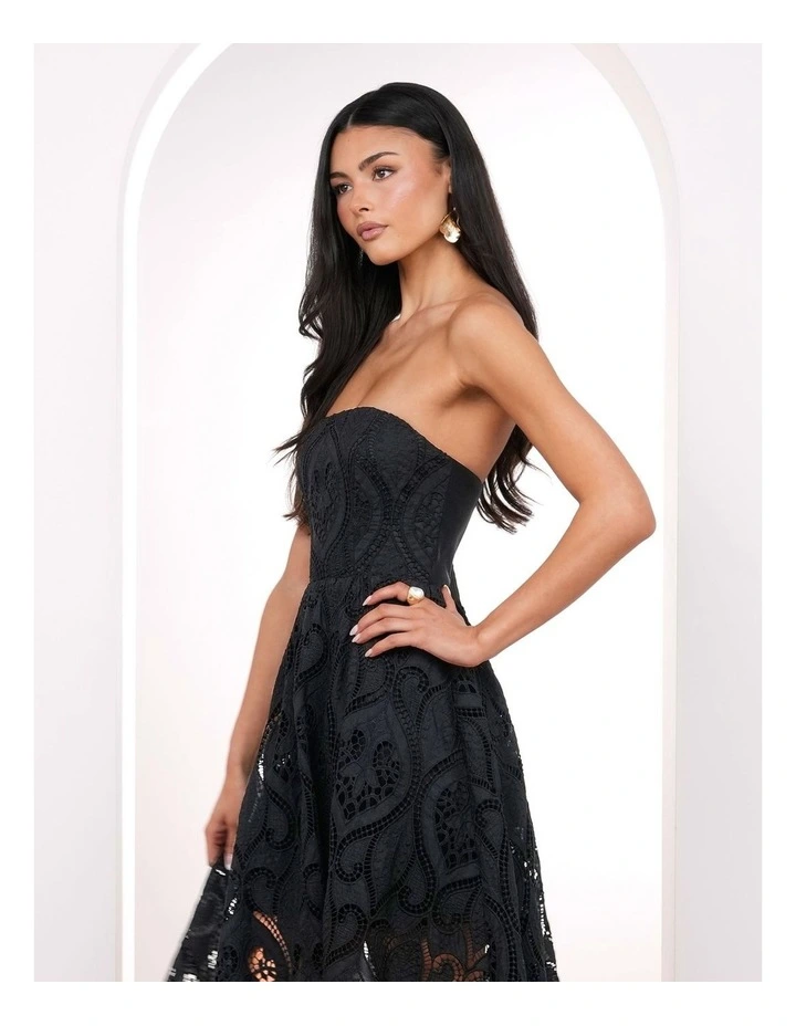 Tian Strapless Midi Dress image 5