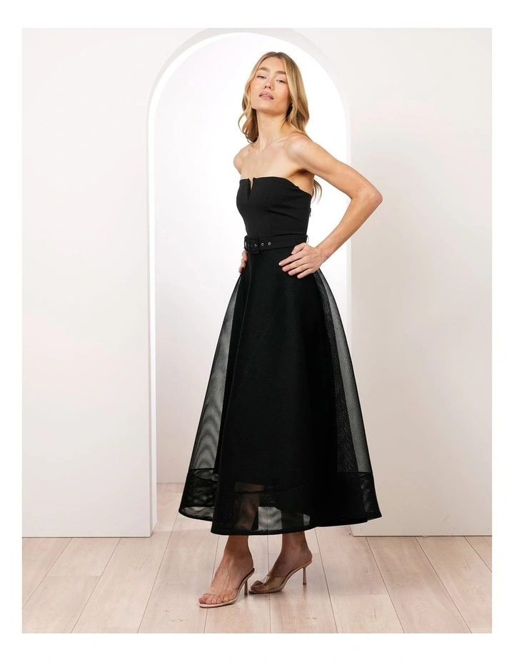 Oksana Strapless Midi Dress image 3