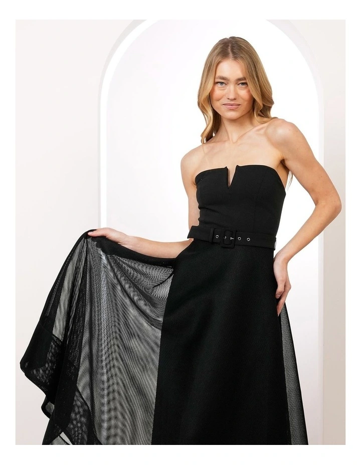 Oksana Strapless Midi Dress image 4