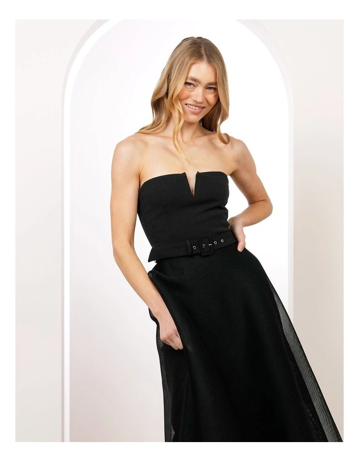 Oksana Strapless Midi Dress image 5