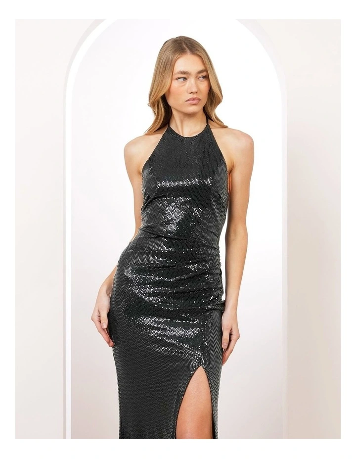 Vivian High Neck Sequin Gown image 4