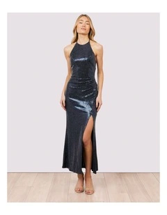 Vivian High Neck Sequin Gown