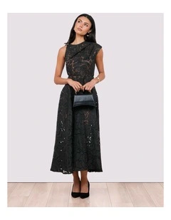 Wyetta High Neck Midi Dress