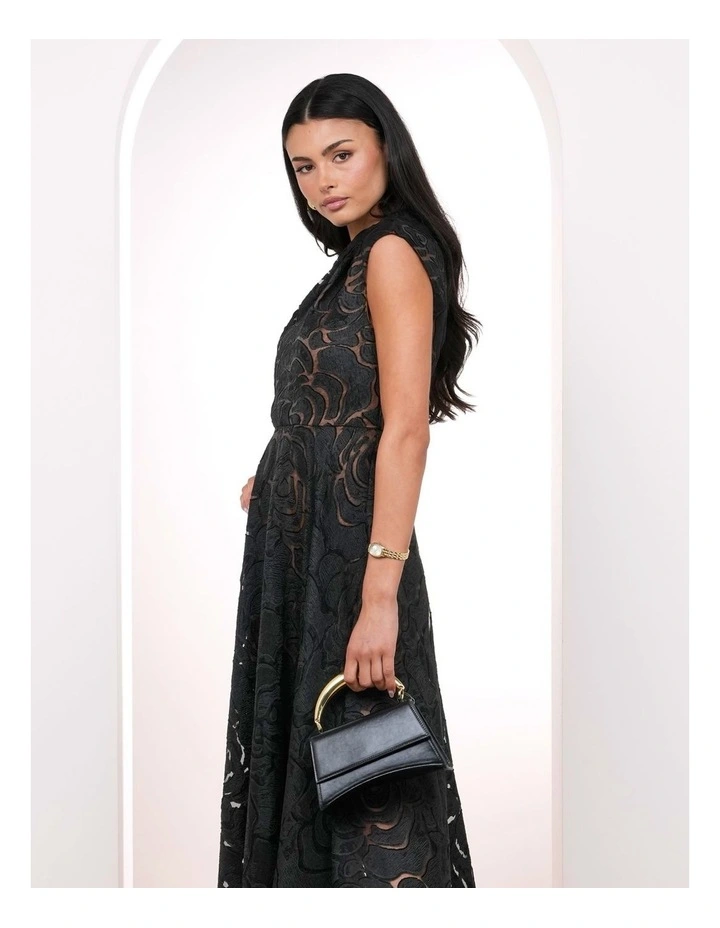 Wyetta High Neck Midi Dress image 4