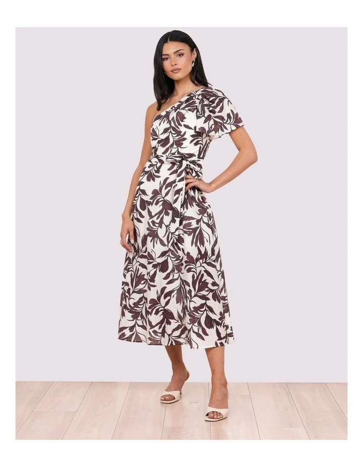 Caden One Shoulder Midi Dress image 1
