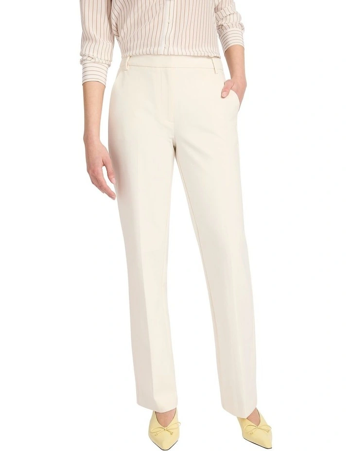 Austen Wide Leg Pant in Off White image 2