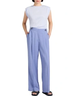 Marie Wide Leg Pant in Denim Blue