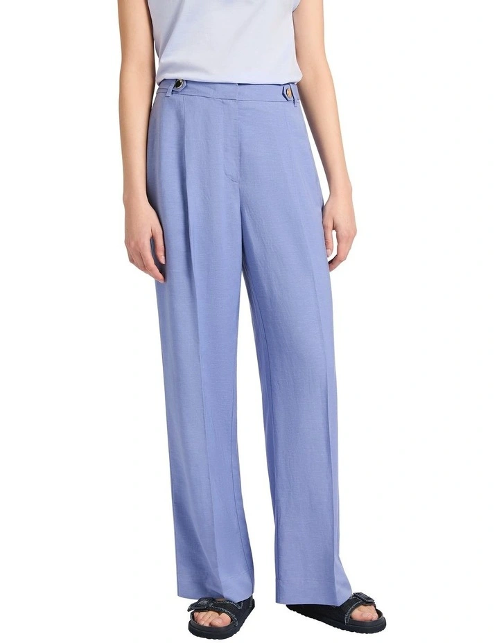Marie Wide Leg Pant in Denim Blue image 2