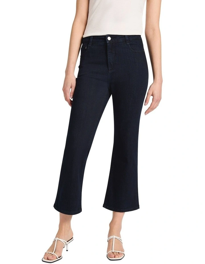Emilie Cropped Flare Jean in Lucinda Blue image 2