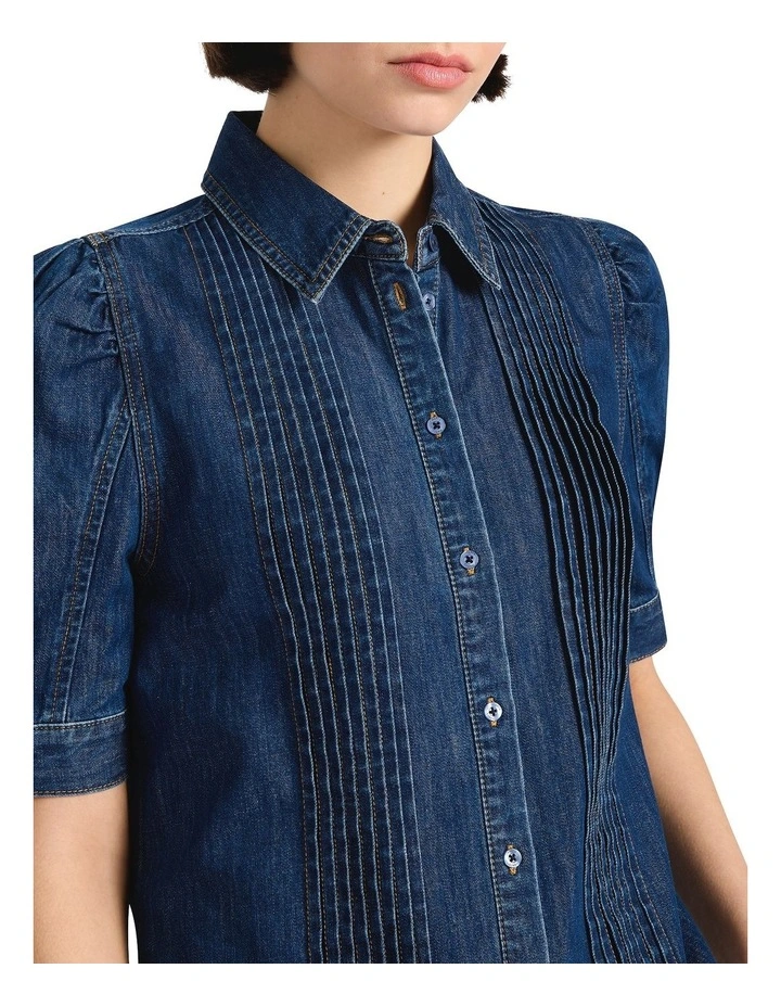 Bennet Denim Shirt in Elle Blue image 3