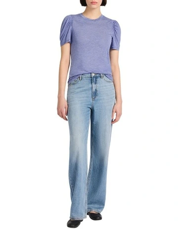 Cadillac Sparkle Tee in Denim Blue