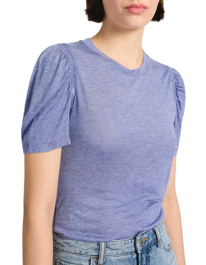 Cadillac Sparkle Tee in Denim Blue image 3