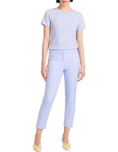 Mina Textured Tee in Periwinkle