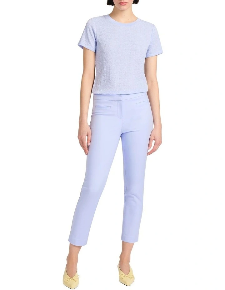 Mina Textured Tee in Periwinkle image 1
