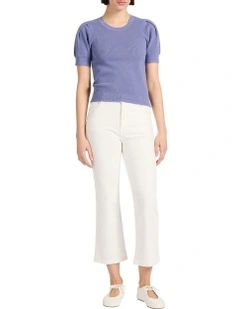 Kent Rib Knit in Denim Blue