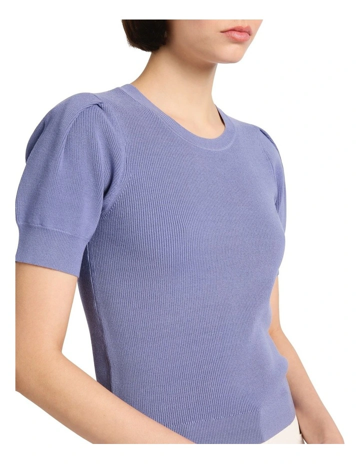 Kent Rib Knit in Denim Blue image 3