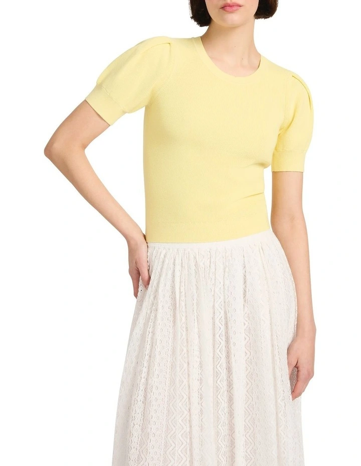 Kent Rib Knit in Butter image 2