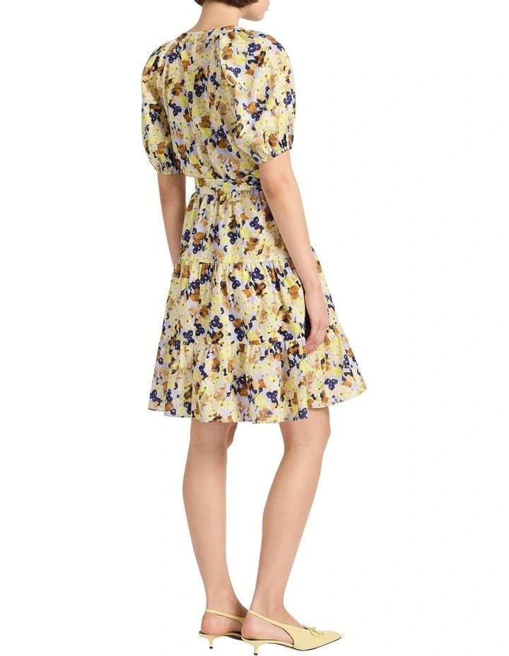 Print And Prejudice Dress in Yellow Multi image 3