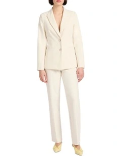 Austen Tailored Blazer in Off White
