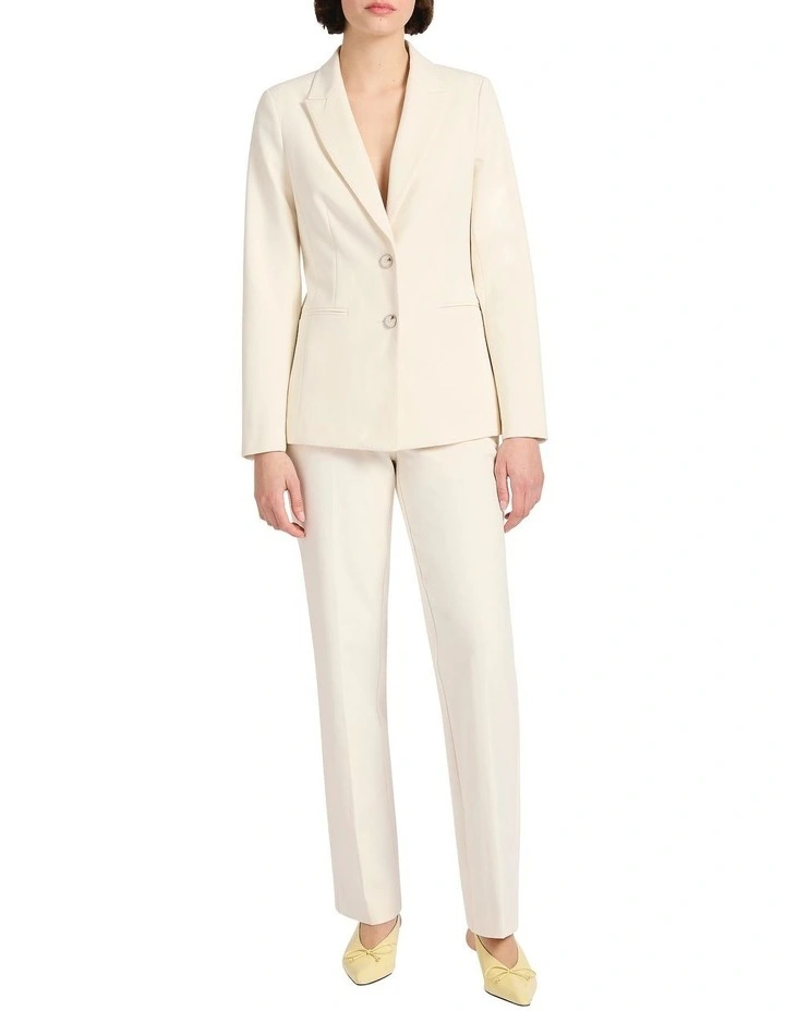 Austen Tailored Blazer in Off White image 1