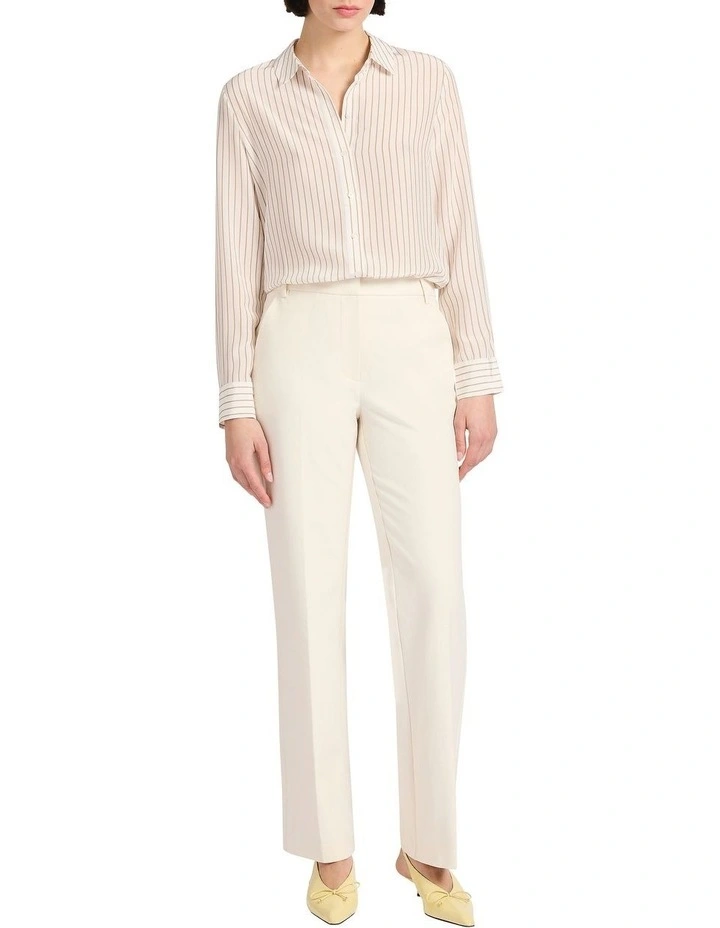 Sofia Silk Shirt in Ivory image 2