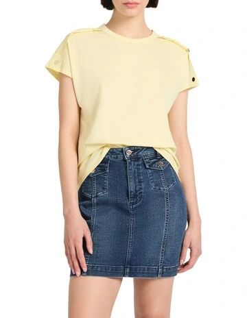 Ferguson Mercerised Cotton Tee in Butter