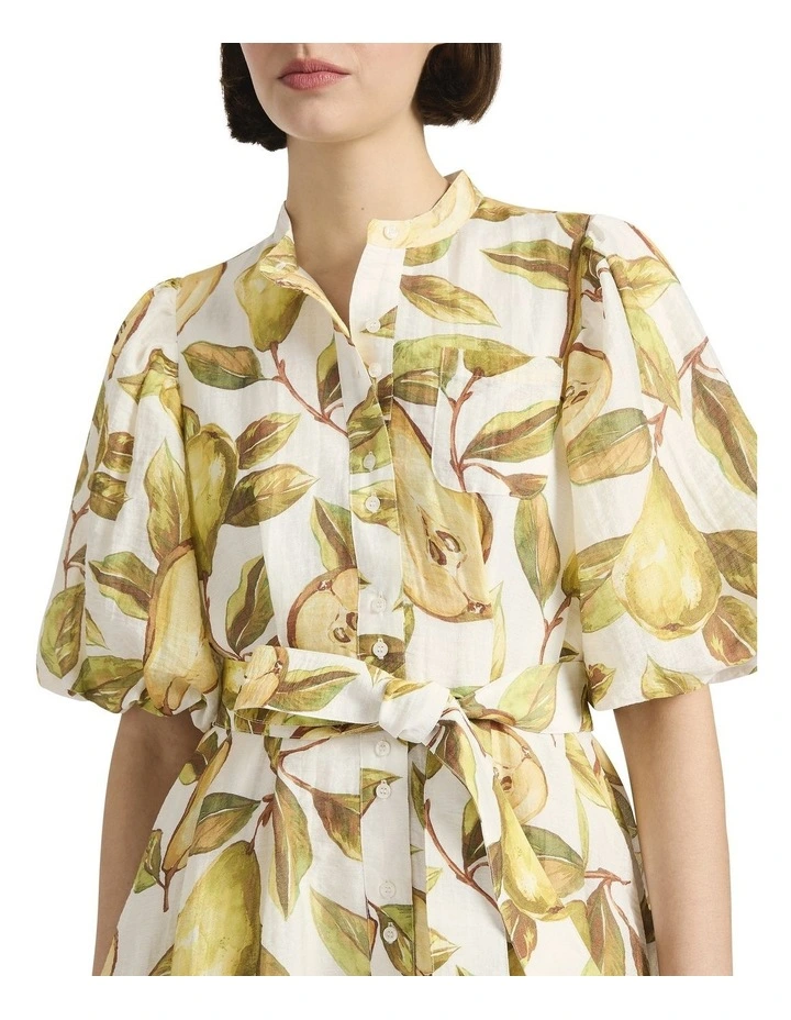 Pear Suasion Dress in White image 3
