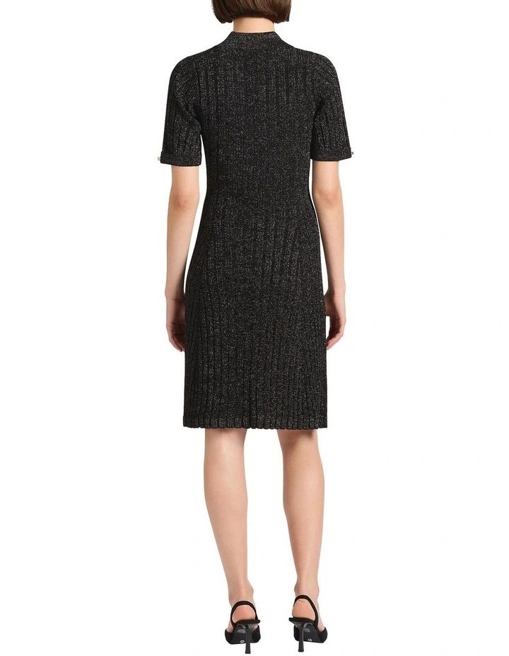 Endless Night Knit Dress in Black Sparkle image 4