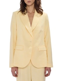 Jacqueline Longline Blazer in Butter