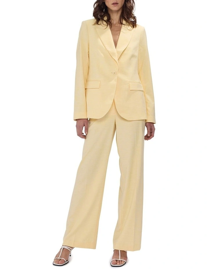 Jacqueline Longline Blazer in Butter image 2