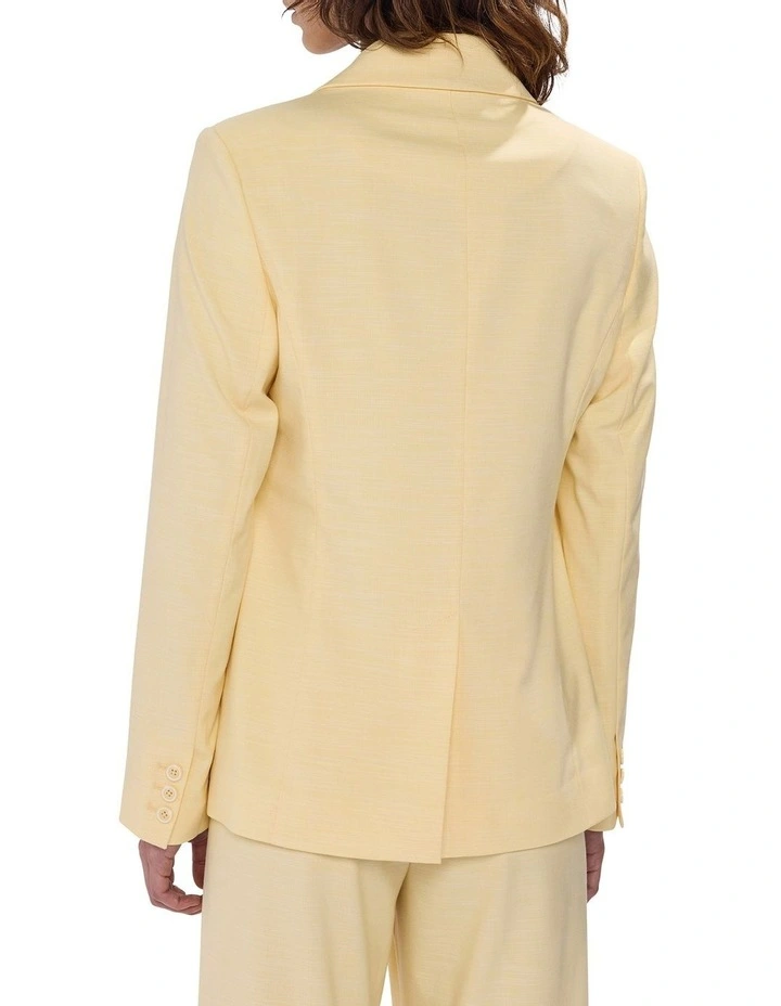 Jacqueline Longline Blazer in Butter image 4