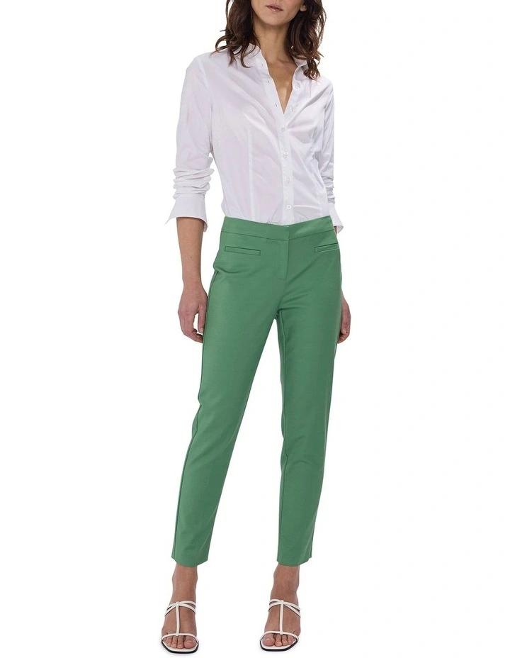 Alana Welt Pocket Pant in Cactus Green image 1