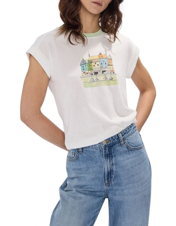 Problem At Sea Tee in White image 1