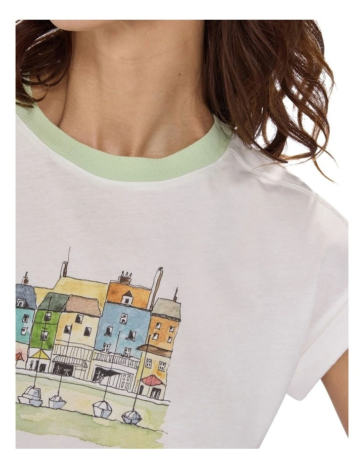 Problem At Sea Tee in White image 3