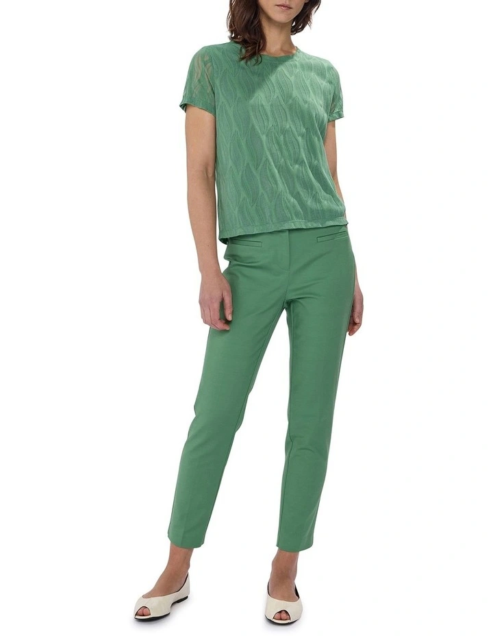 Puzzle Piece Textured Tee in Cactus Green image 2
