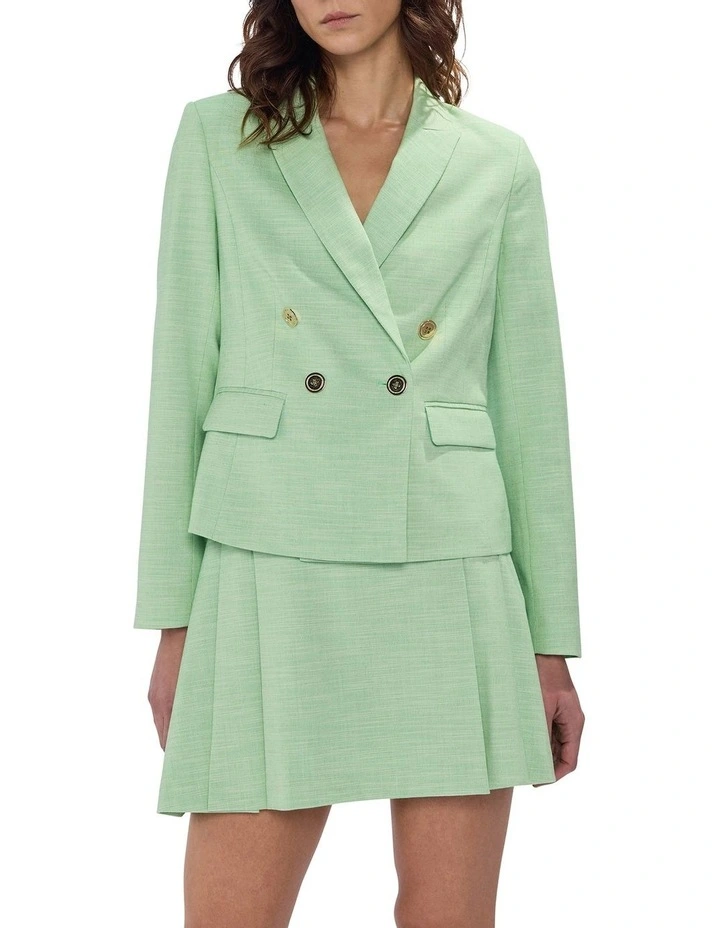 Jacqueline Blazer in Green/White image 1