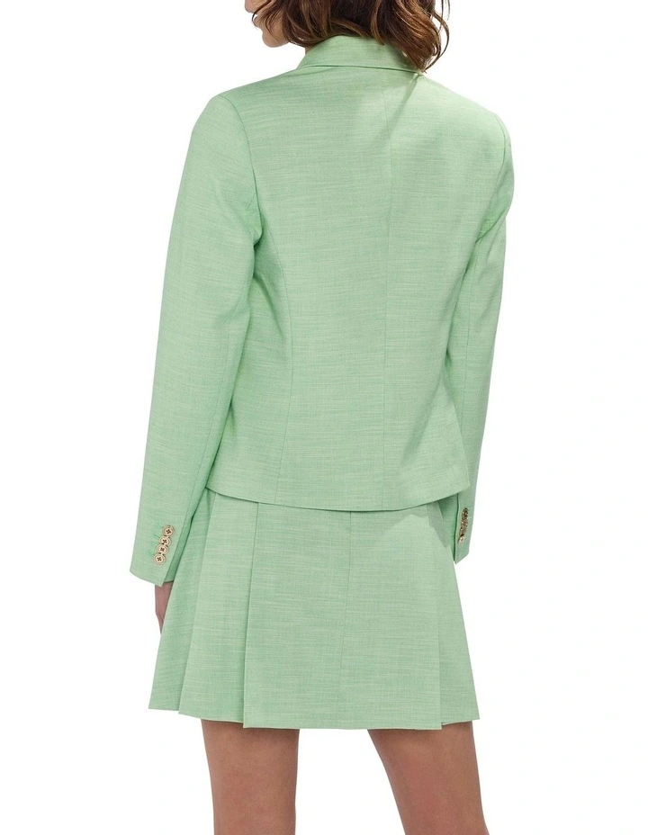 Jacqueline Blazer in Green/White image 4