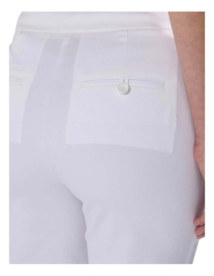 Carmen Straight Leg Pant in White image 3